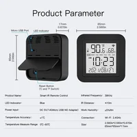 MOES Tuya WiFi Smart IR Remote Control Temperature and Humidity Sensor for Air Conditioner TV AC Works with Alexa Google Home - Image 6