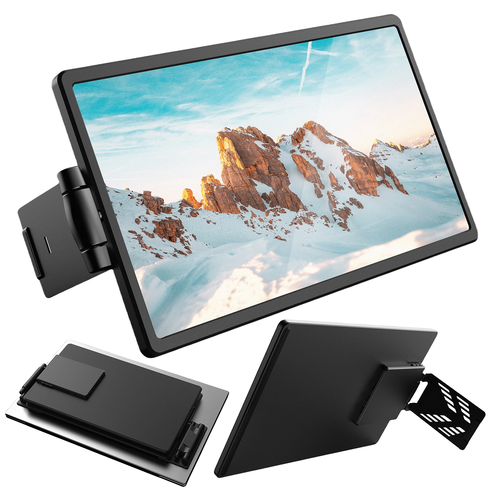13.3인치 휴대용 FHD IPS 디스플레이 모니터 플러그 앤 플레이 회전식 확장 스크린 USB-C/HDMI 호환 노트북 액세서리