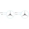 4pair Gemfan Hurricane 3520 3.5X2X3 3.5inch 3-Blade CW CCW PC Propeller for RC FPV Remote Control Racing Drones Parts DIY 2