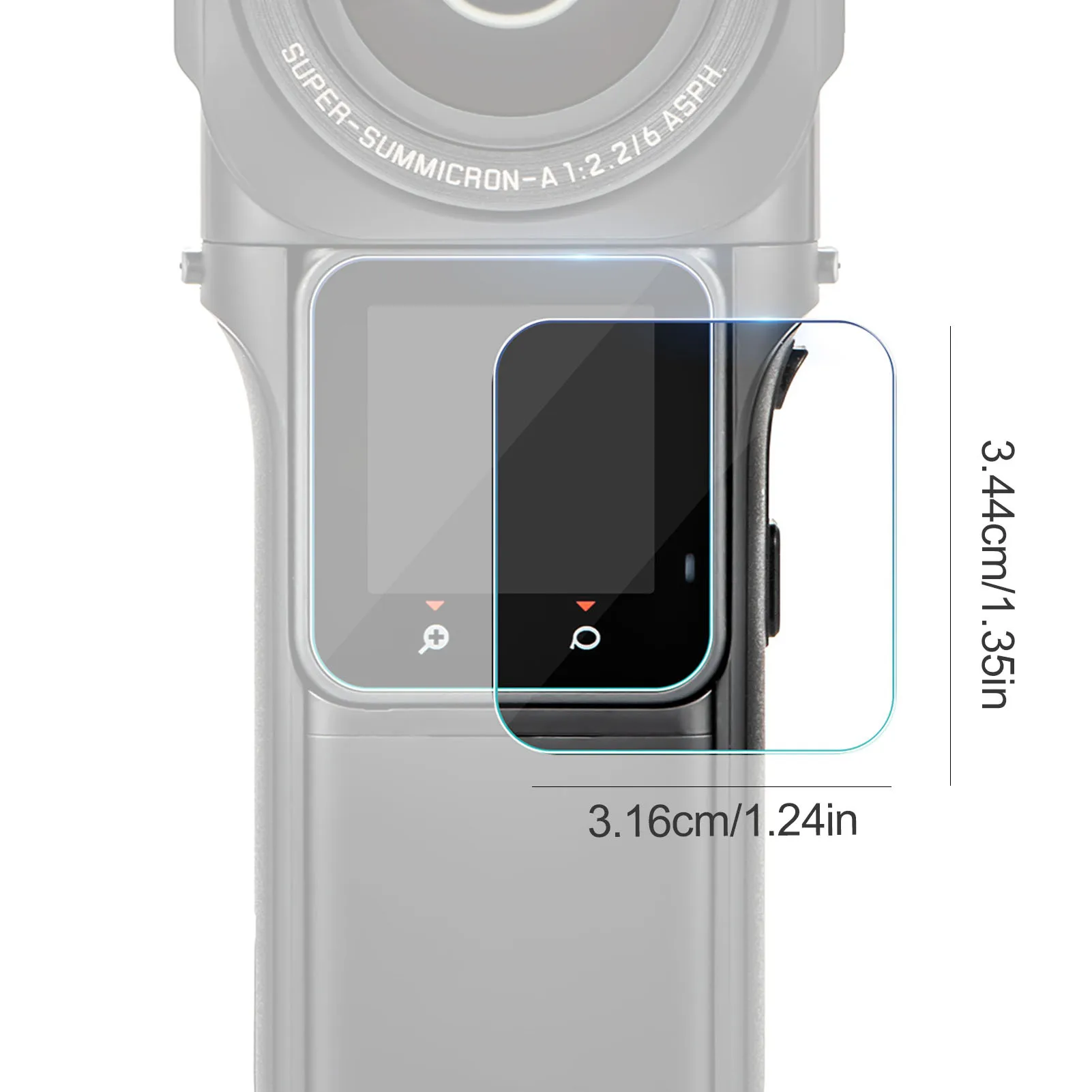 카메라 LCD 필름 템퍼 스크린 보호대, 360 카메라 ONE RS R 트윈 에디션, Insta 360 ONE RS 4k 카메라 렌즈