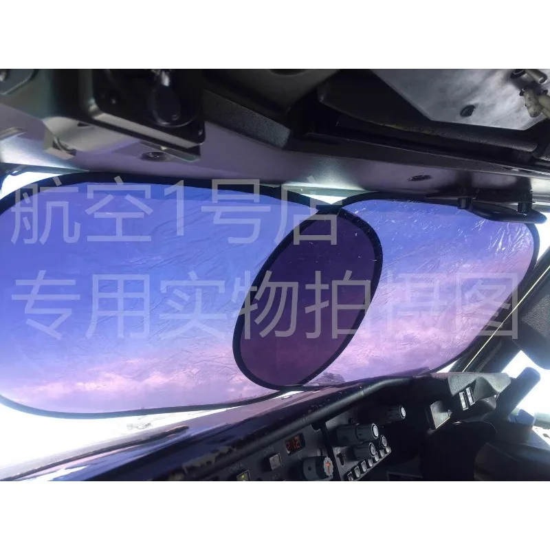Boeing B737 B767 Airbus A320 sunshade with radiation protection and transparent Boeing