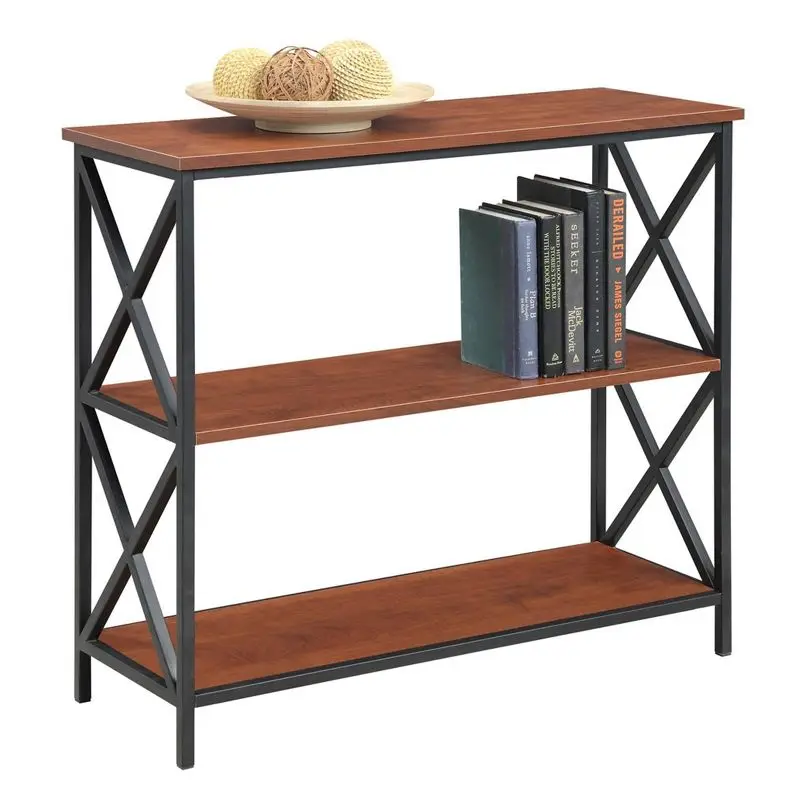 

Timeless Black/Cherry 29.25" 3 Tier Bookcase for Classic Room Design