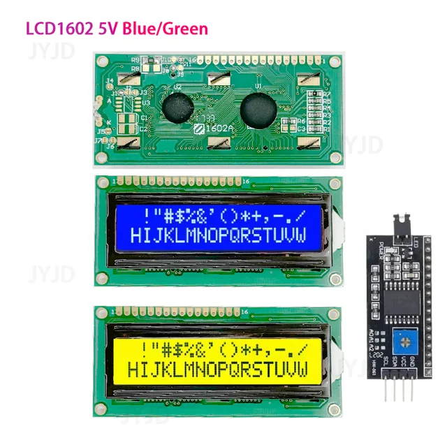 Модуль LCD1602 синий зеленый экран для Arduino LCD1602A ЖК-символ UNO R3 Mega2560 дисплей PCF8574T интерфейс IIC I2C 1