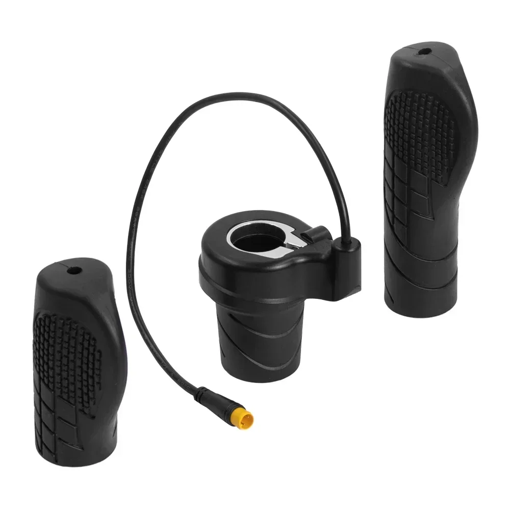 Electric Bike Throttle Electric Bicycle Left/Right Handle E-Bike E-Scooter 76X Throttle WP/SM Connector 36V 48V 72V Half Handle Twist Throttle