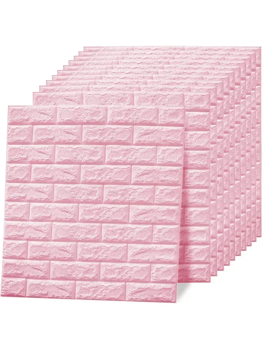 20x7.5cm 3D Wall Panels Peel and Stick Wallpaper Sticker Self-Adhesive Waterproof Foam Interior Wall Decor Bathroom Home