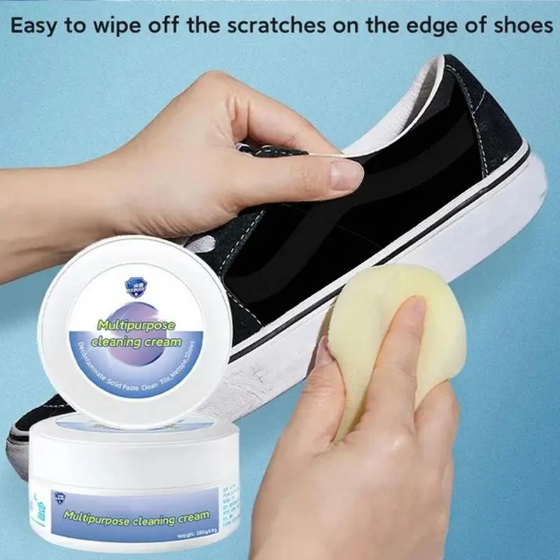 260g Cleaning Cream For White Shoe Multi-functional Cleaner With Wipe Stains Remover Cleansing Pasty Of Sport Shoe Maintenance