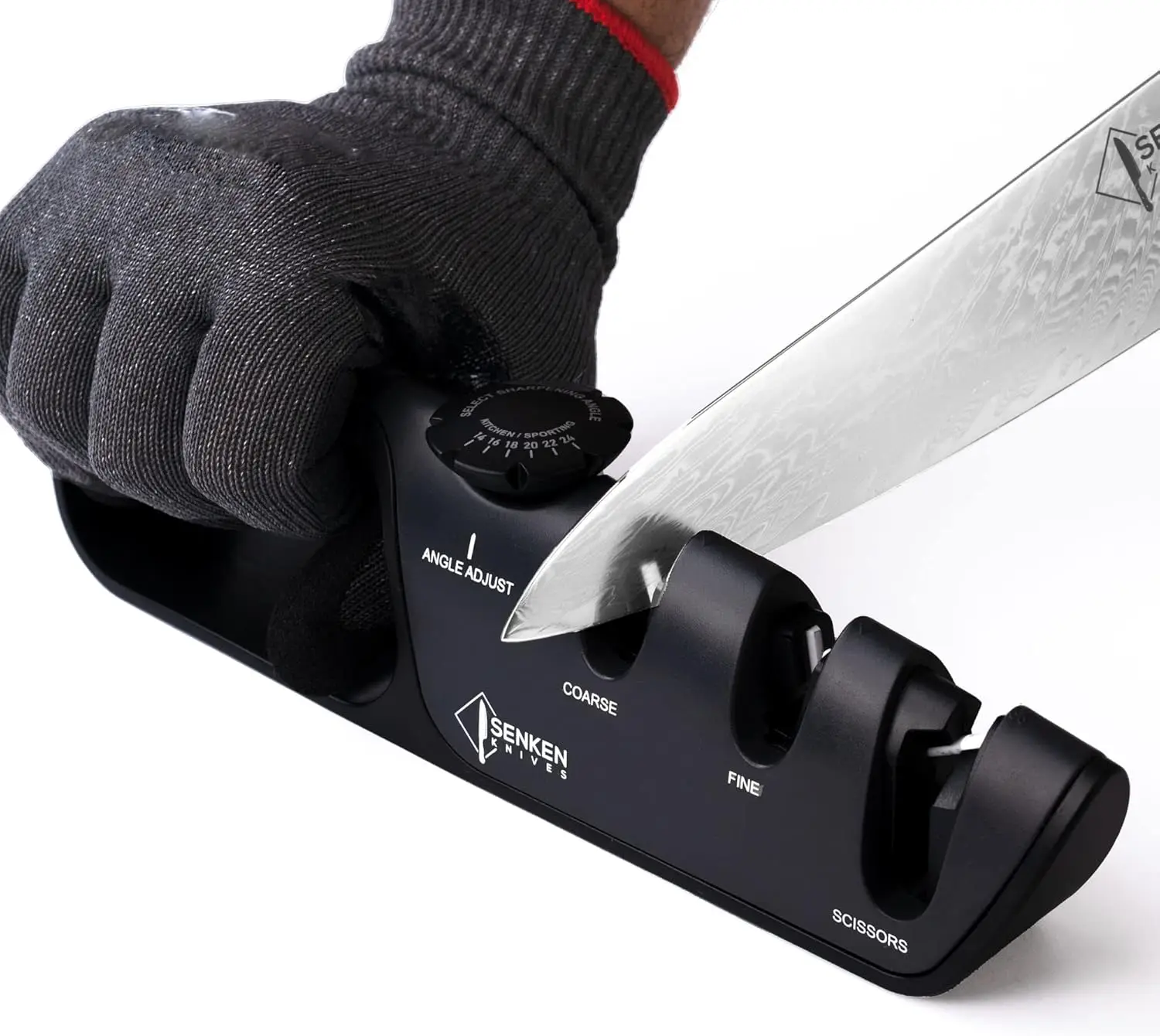 Precision Edge Handheld Knife Sharpener with Adjustable Angles