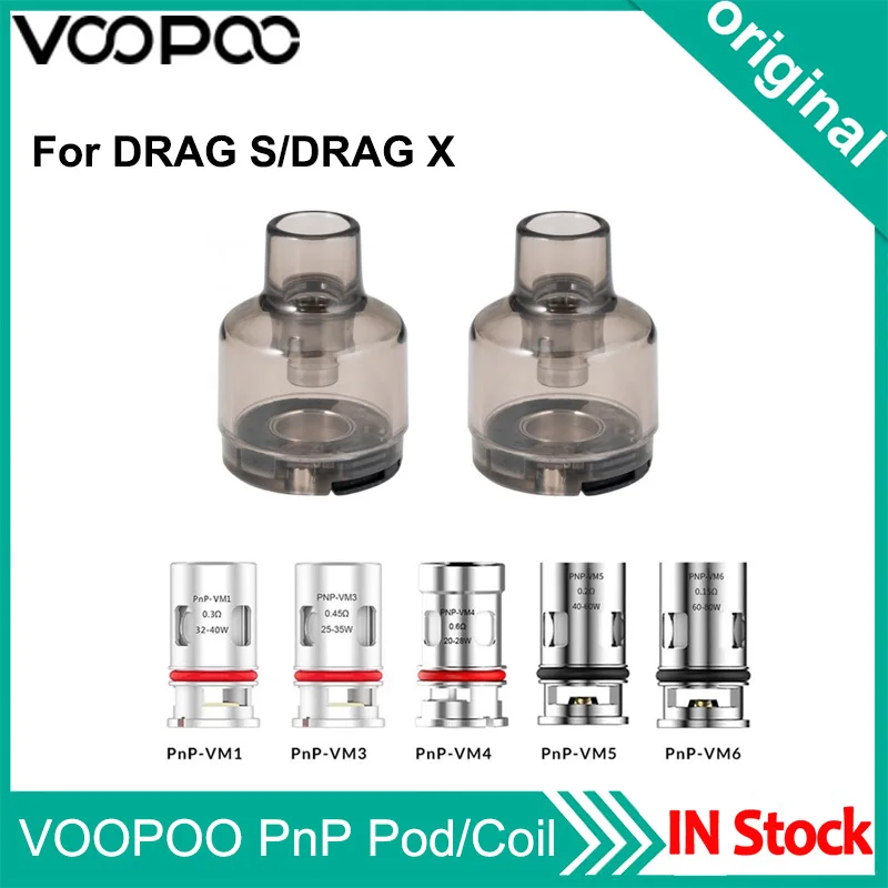 

VOOPOO PnP DRAG S / DRAG X / DRAG MAX / ARGUS PRO / ARGUS X PnP Cartridge Tank 4.5ML