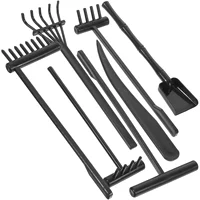 Mini Zen Garden for Desk Sand Rake Set Table Accessories Sandbox Small Rakes Toy 2