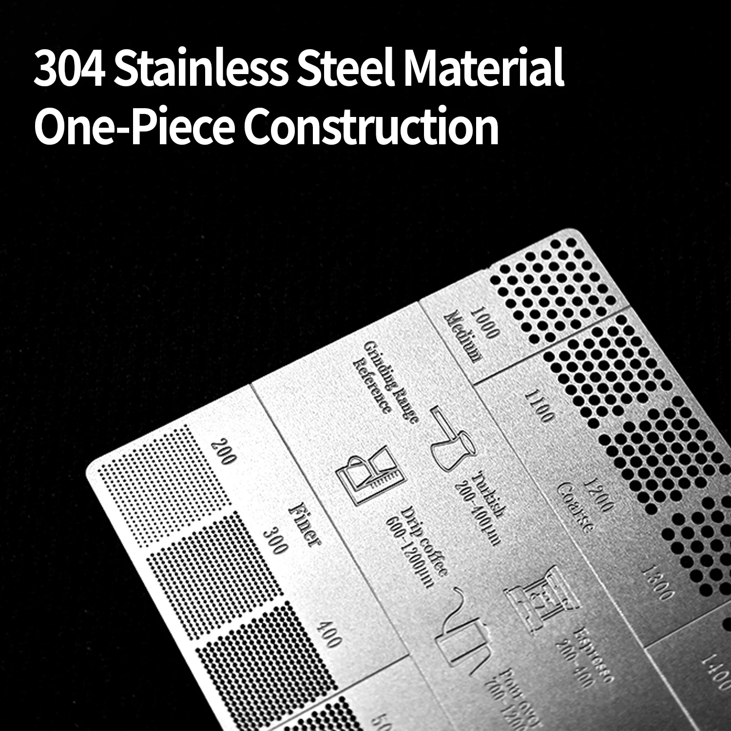 بطاقة مقارنة حجم طحن القهوة الاحترافية من الفولاذ...