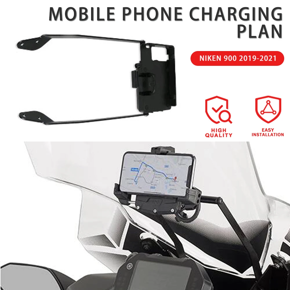 

NIKEN 900 Motorcycle windshield Stand Holder Phone Mobile Phone GPS Navigation Plate Bracket For YAMAHA NIKEN 900 2023 gps kit