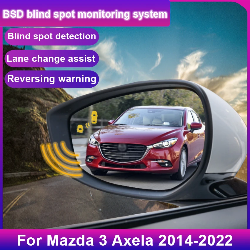 

Для Mazda 3 Axela 2014-2020 2021 2022 BSD BSM система обнаружения слепых зон радар 24 ГГц микроволновый датчик BSA зеркало