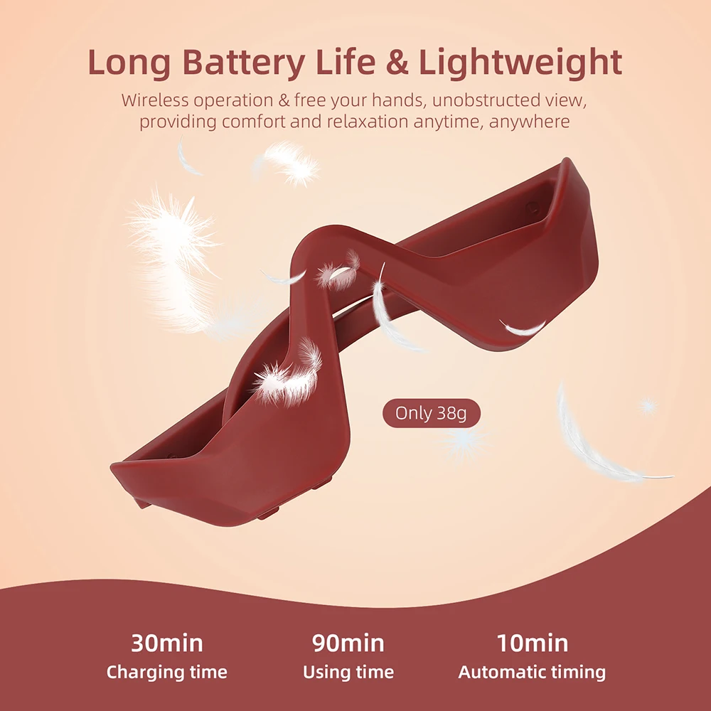 Eye Massager under-eyes Relax Fatigue Eye Glasses Lighten Dark Circles Smooth Eye Fine Line belleza Eye Care