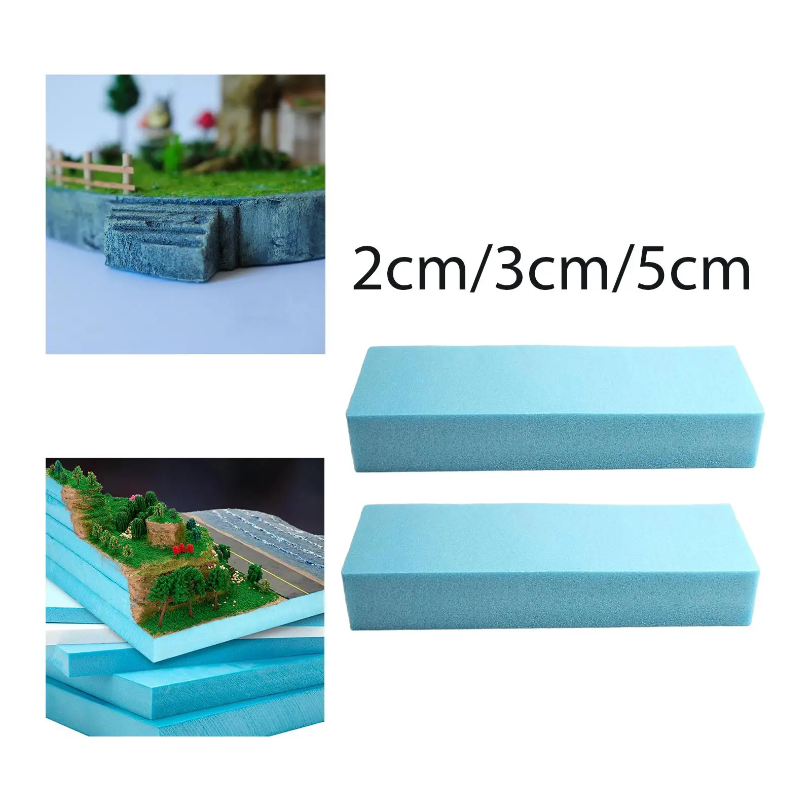 2PcsPolystyreneCraftFoamBoardHighDensityFoamBlockCraftBoard