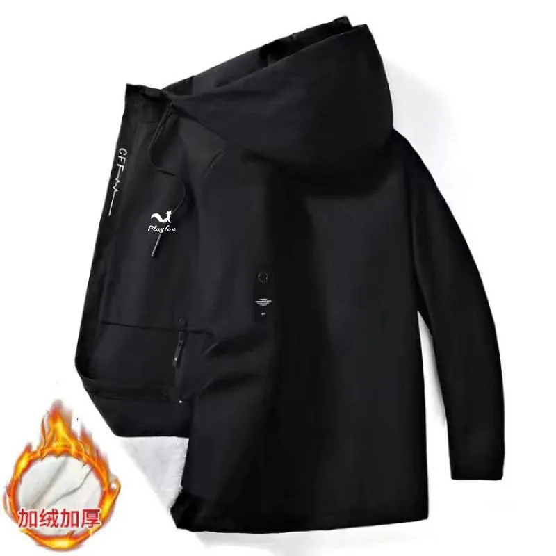 

Men's casual golf clothing, autumn and winter sprint jackets, loose, fashionable and simple plush jackets