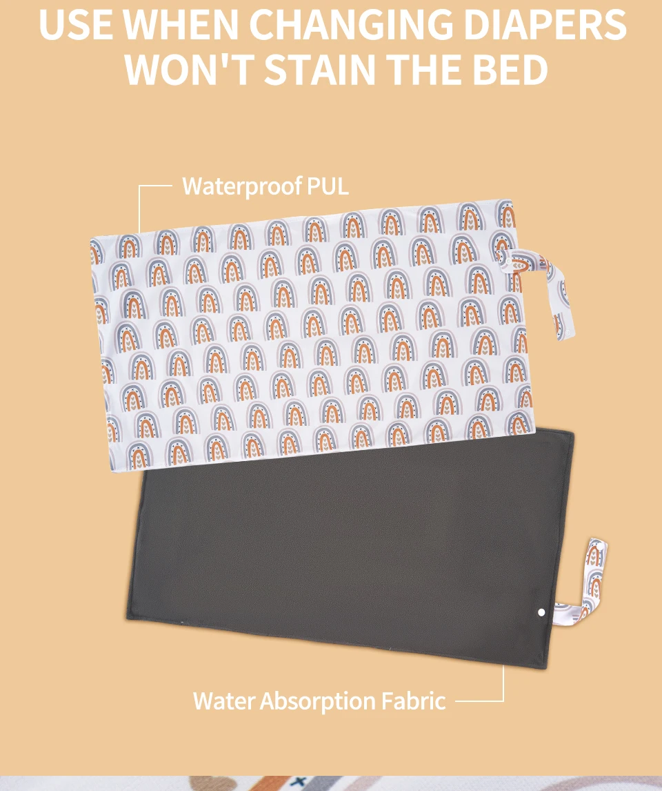 2 Pcs/Set Bamboo Charcoal Changing Mat