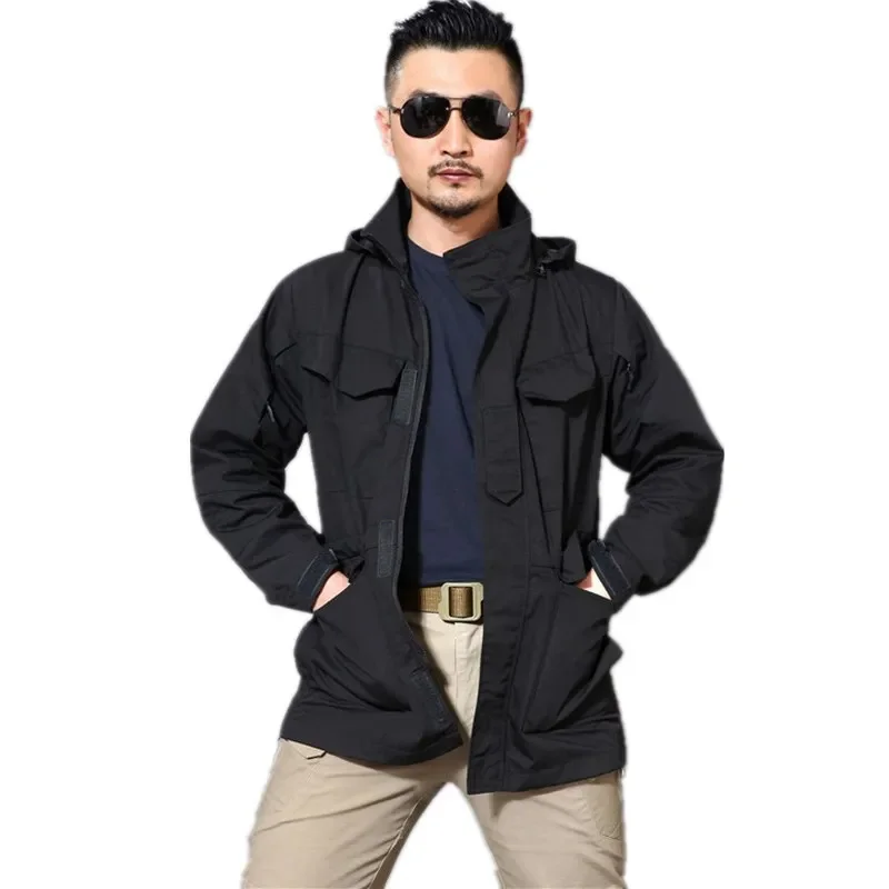 

Man Outdoor Tactical Jacket Military Camouflage Clothes Hunting Training Hiking Warm Windproof M65 Windbreaker Coat