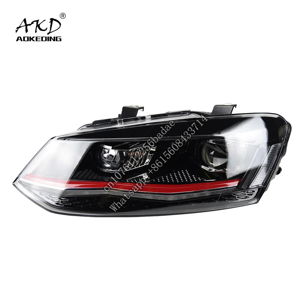 

Car Lights for VW Polo Headlight Projector Lens 2010-2017 Vento Dynamic Signal Head Lamp LED Headlights Drl Automotive Accessory