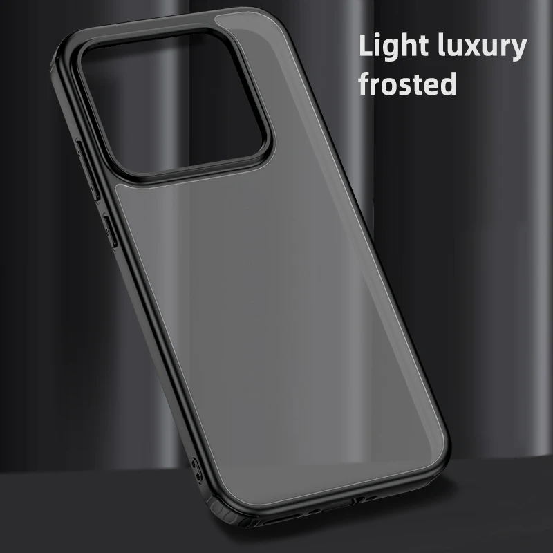 Frosted Hard PC Shockproof Camera Protection Translucent Phone Case