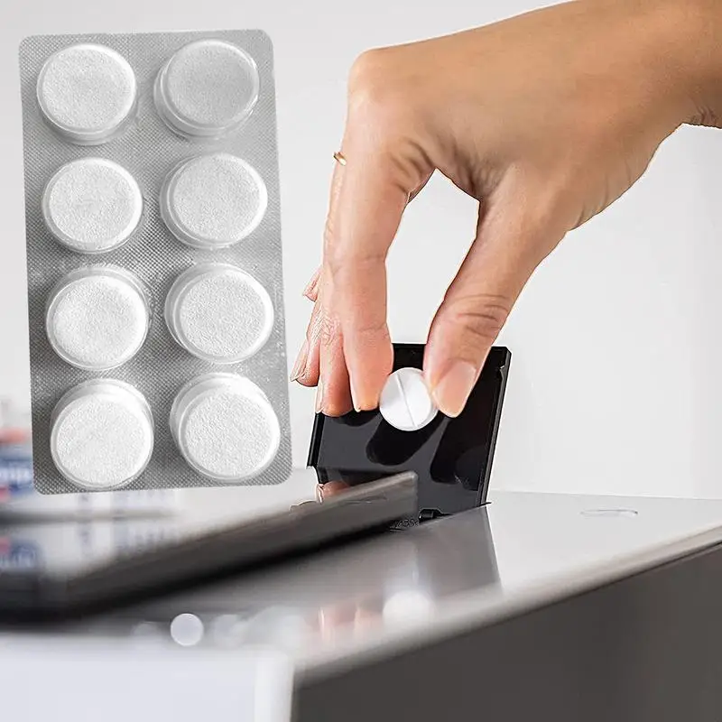 Espresso Machine Cleaning Tablets 8 Count Coffee Machine Cleaner Descaler Tablets Safe & Effective Descaling For All