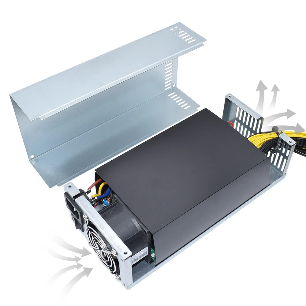 SENLIFANG 2U Single Channel 2000W ETC RVN Mining Rig Miner 10x6Pin Efficiency Device For BTC Antminer Bitcoin S7 S9 Power Supply