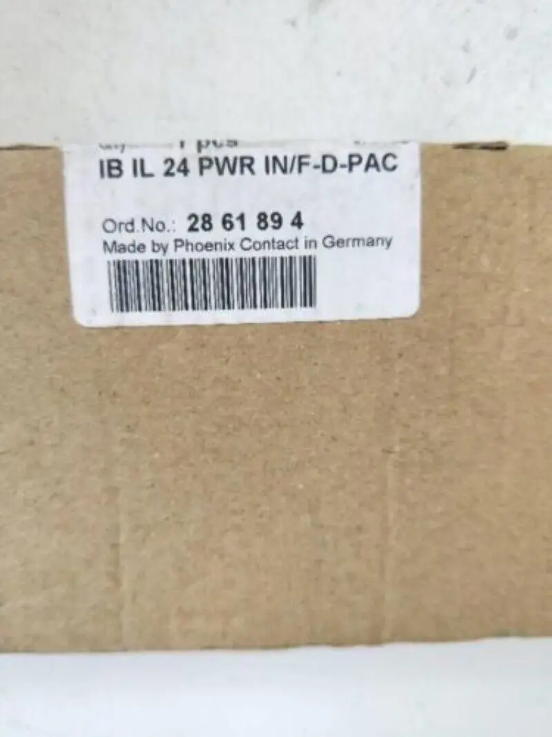 

1pcs New Phoenix Contact IB IL 24 PWR IN/F-D-PAC 2861894 Module