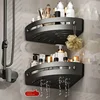 Bathroom Shelf Kitchen Storage Organizer Aluminum Alloy Shampoo Rack Shower Shelf Bathroom Accessories No Drill Shelf 3