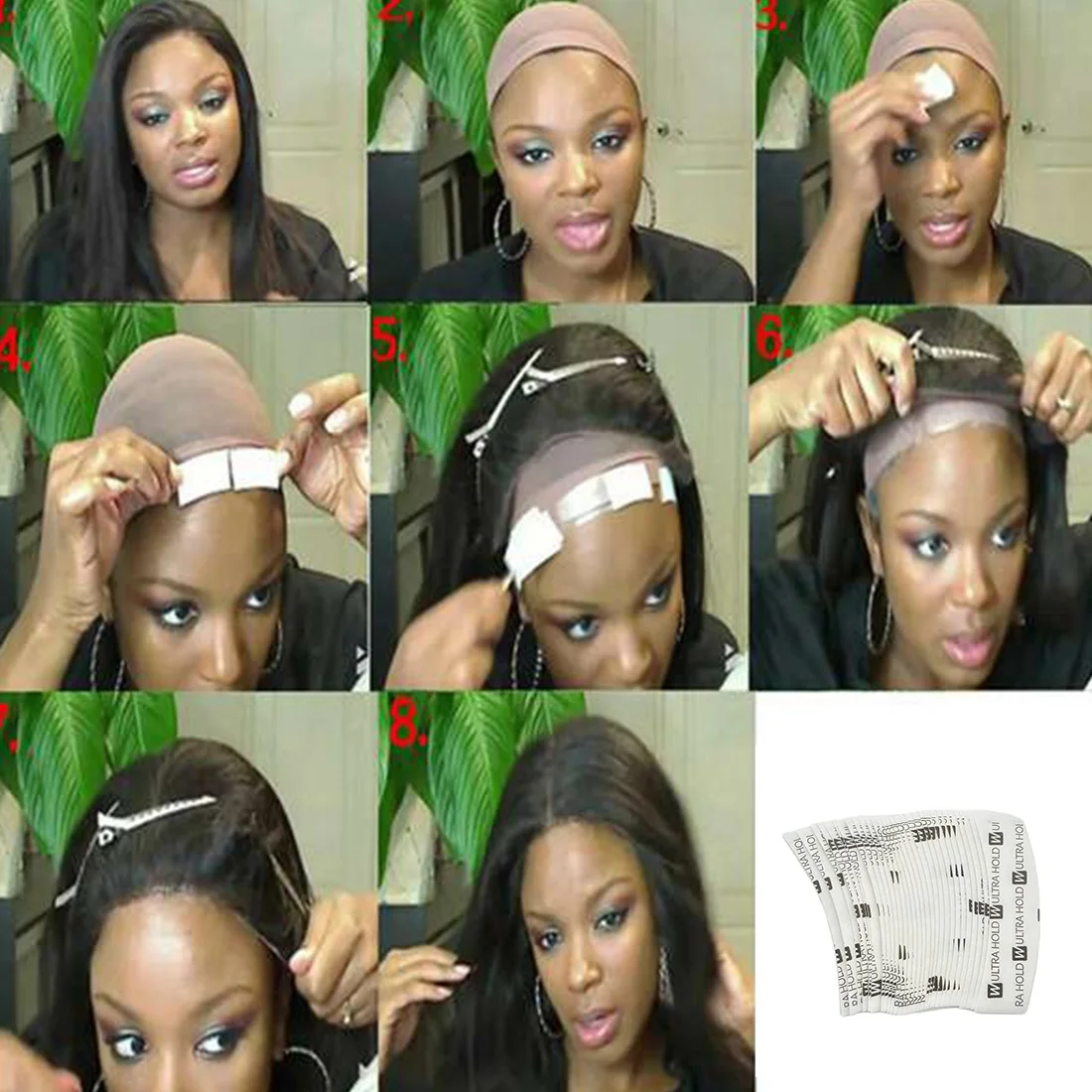 36Pcs Ultra Hold Wig Double Sided Tape for Toupees/Lace Wig