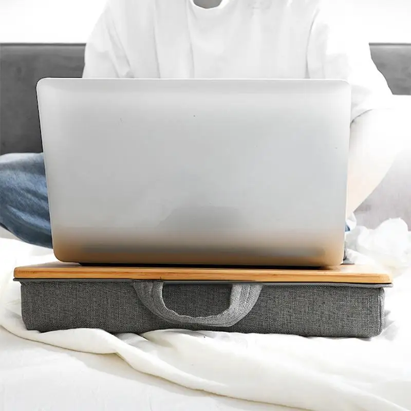 Suporte Multifuncional para Laptop com Suporte de Pulso Suporte Ergonômico do Computador Portátil Acima da Mesa do Joelho Acessórios de Mesa para Casa - Imagem 3