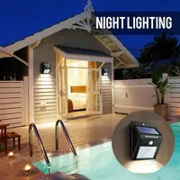 30 LED capteur de mouvement solaire applique murale IP65 étanche éclairage de sécurité extérieur sans fil jardin cour voie décoration 5