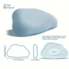 1 Pc The Cloud Orthopedic Memory Foam Pillow- Washable Cover 5
