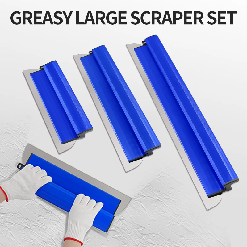 40/60/80cm Drywall Smoothing Spatula for Wall Tools Painting Skimming Flexible Blade Finish Spatula Tool Plastering Trowel drywall spatula plastering blade wall plastering trowel