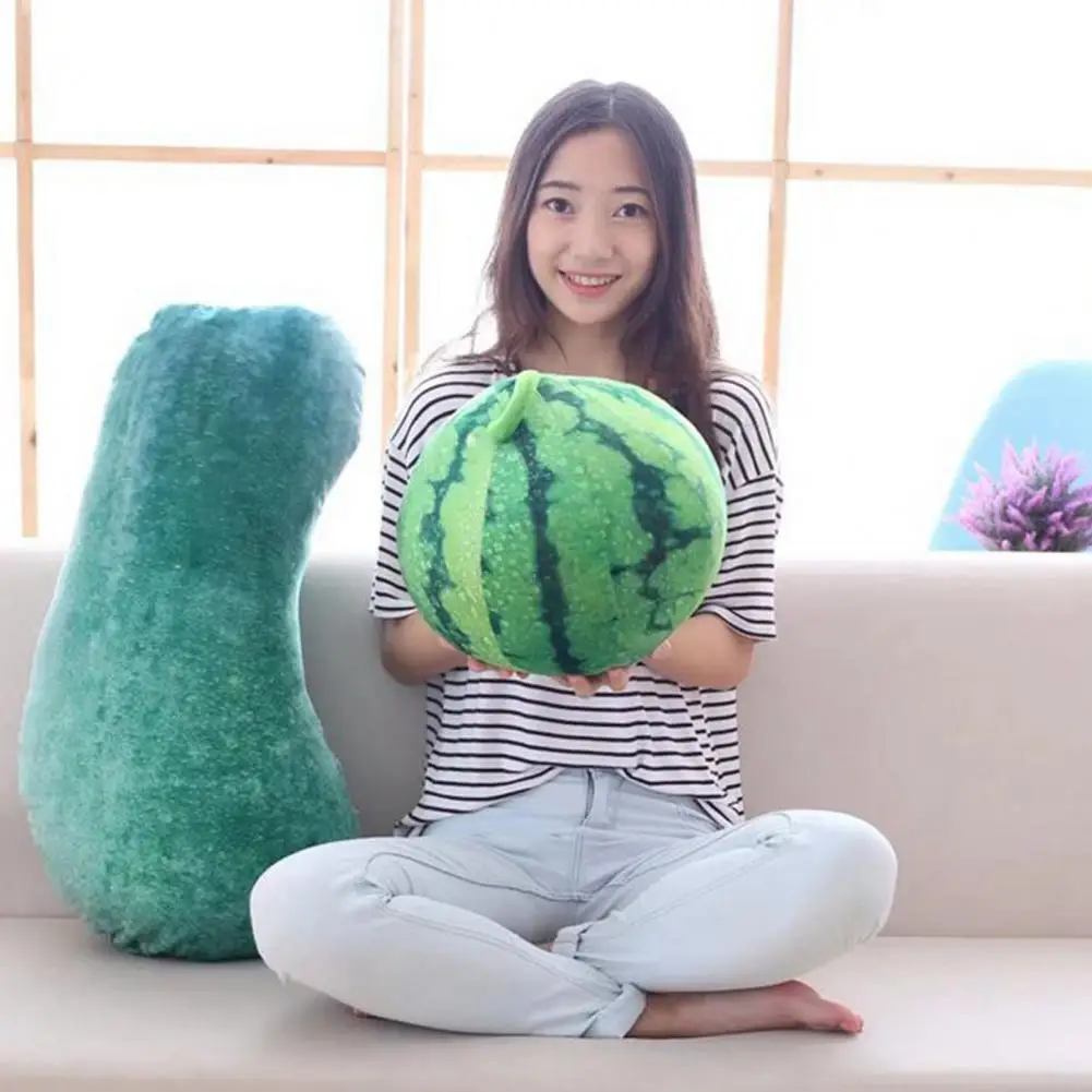 봉제 장난감 편안한 시뮬레이션 베개, 높은 시뮬레이션, 귀여운 수박 과일, 부드러운 봉제 베개, 사무용품