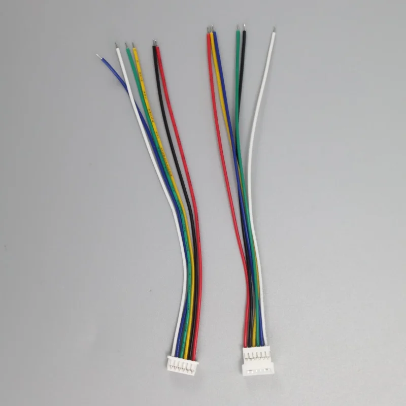 10 Pcs Mini Micro JST Plug Connector Set with Wires (100mm, Assorted Pin Options)