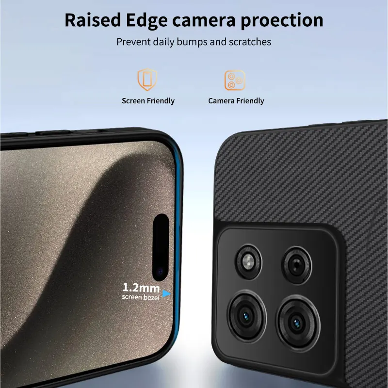 Enhanced Carbon Fibre MagSafe Wireless Charging Phone Case with Lens Protection