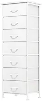 Fixwal White Tall Dresser for Bedroom, Storage Dresser Organizer with 7 Fabric Drawers, Nightstand Furniture in Closet, Entryway 1