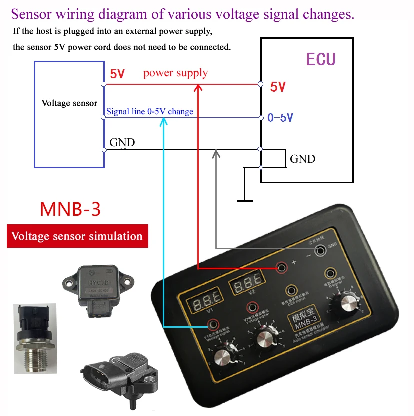MNB3 Automobile Vehicle Signal Generator Voltmeter Car ECU Tester Auto