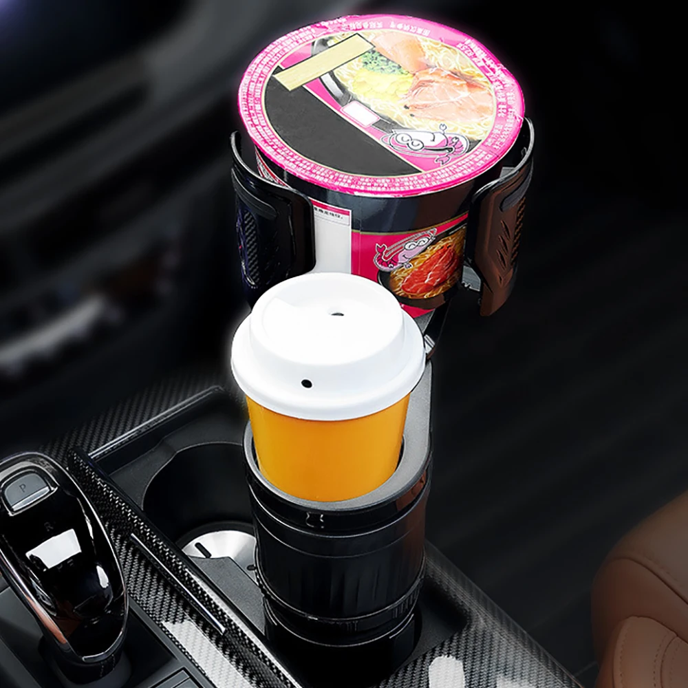 Wholesale 4 In 1 Vehicle-mounted Slip-proof Cup Holder 360 Degree Rotating Car  Water Cup Holder Multifunctional Dual Houder From m.