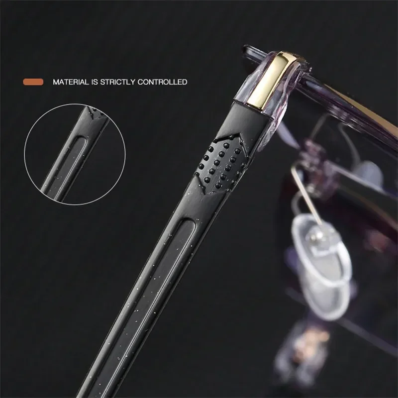 Reading Glasses Men Anti Blue Rays Presbyopia Goggles Women Vintage Rimless Eyewear Diopter +1.0 1.5 2.0 2.5 3.0 3.5 4.0 Окуляри reading glasses