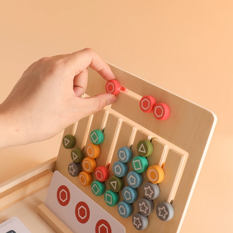 1 Set Wooden Spelling Word Puzzle Game Kid Montessori Educational Toys English Alphabet Learning Writing Skills with 26pcs Cards 5