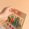 1 Set Wooden Spelling Word Puzzle Game Kid Montessori Educational Toys English Alphabet Learning Writing Skills with 26pcs Cards 5
