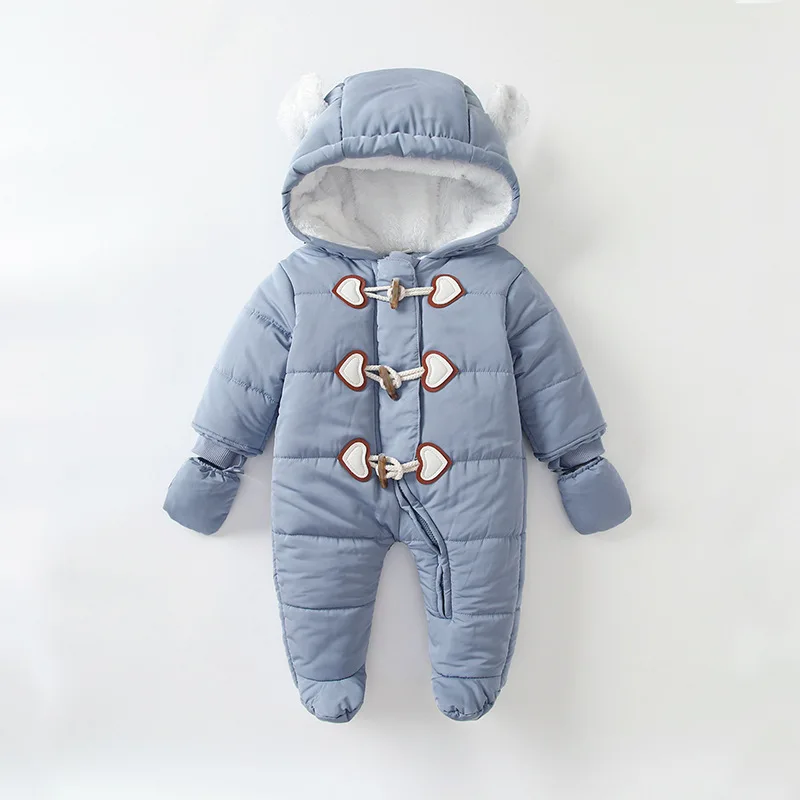 Boys Snow Infant Baby Girls Boys Winter Romper Coats Hooded Newborn Snowsuit Jumpsuit Down Coat Jackets Jumpsuit Bodysuit