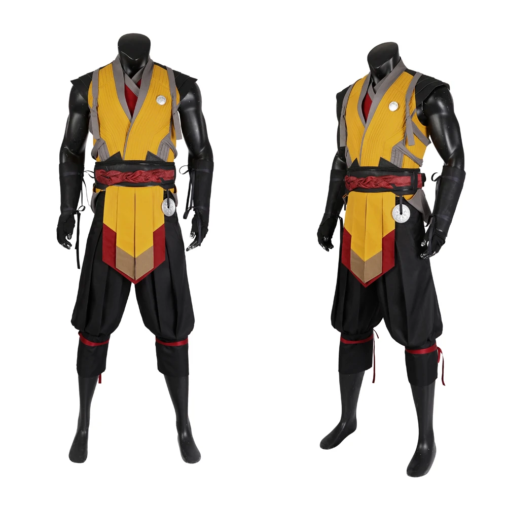 Nuovo Gioco Mortal Kombat 1 Scorpion Cosplay Costume Mask Shoesfor Adult Men Halloween Party Clothes Game Gioco Di Ruolo Suit