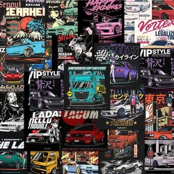 10/30/63pcs JDM Retrofit Racing Posters Stickers Cool Car Cartoon Sticker Luggage Motorcycle Laptop Notebook Toy Decals for Kids