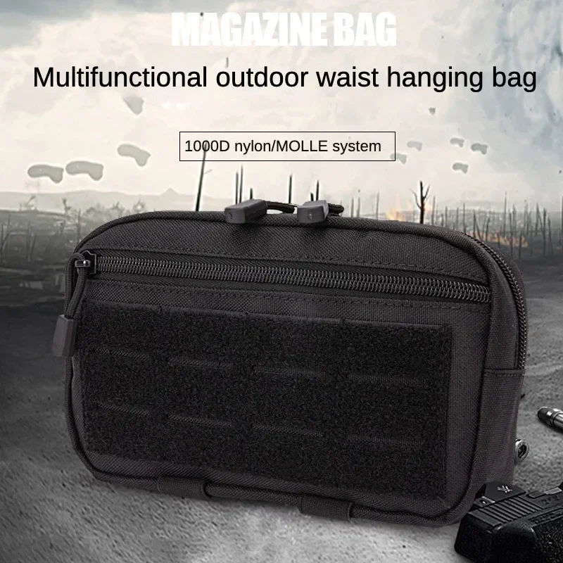 

EDC Molle Tactical Pouch Waist Pack Compact Utility Pouches Military Waist Belt Bag Medical Bags Phone Case Hunting Accessories