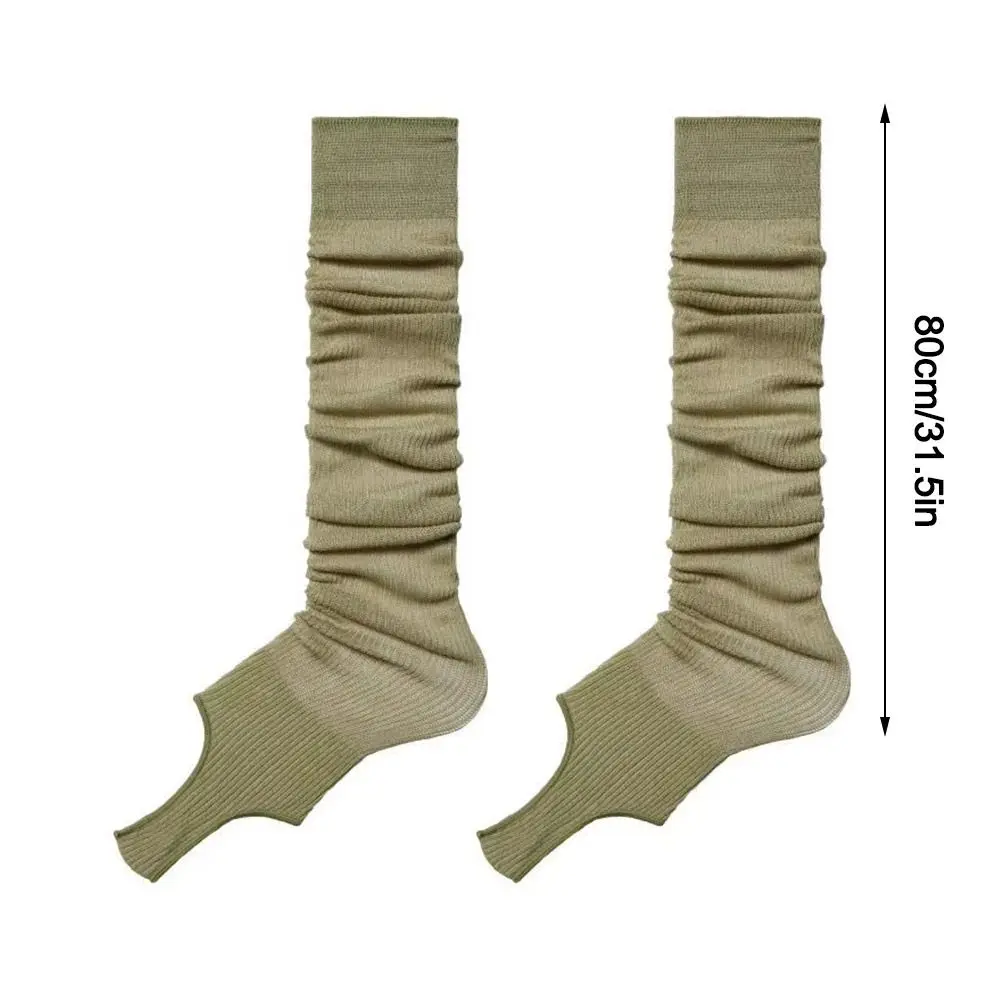 Slim Anti-pilling Comfort Combed Cotton Foot Socks Summer Thin Leg Socks Solid Color Stockings for Women  Stocking