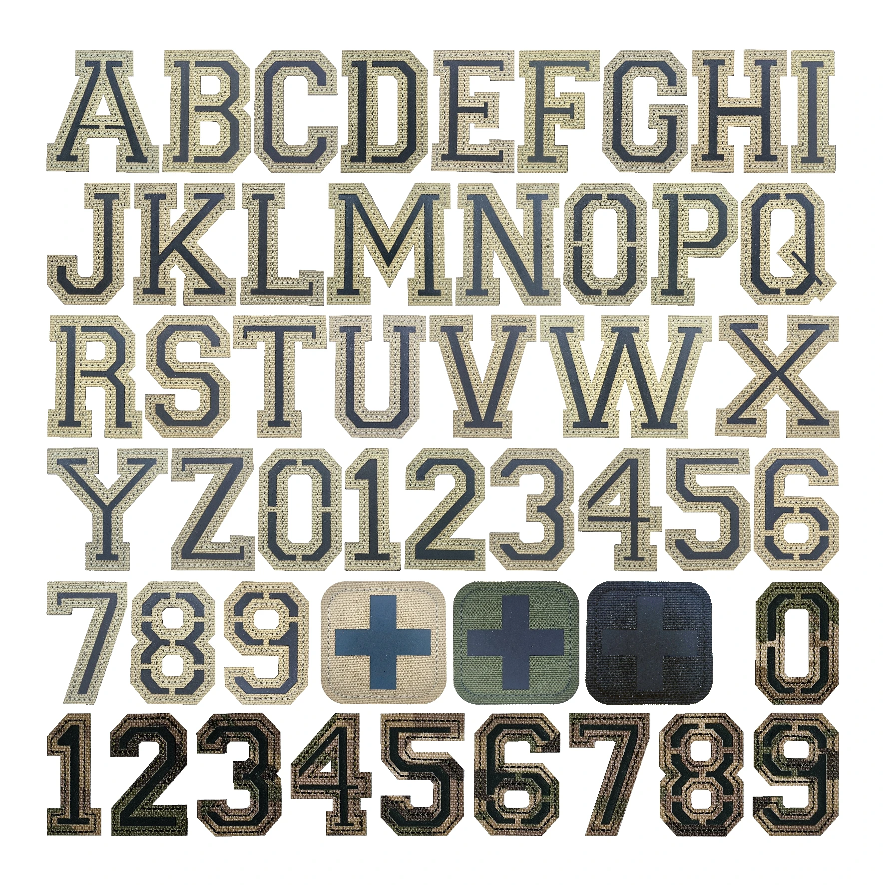 Personalized Name Text Striped Backrest Clothes Digital Band Arm Badge for chevrons Hook and Loop Embroidery Patch