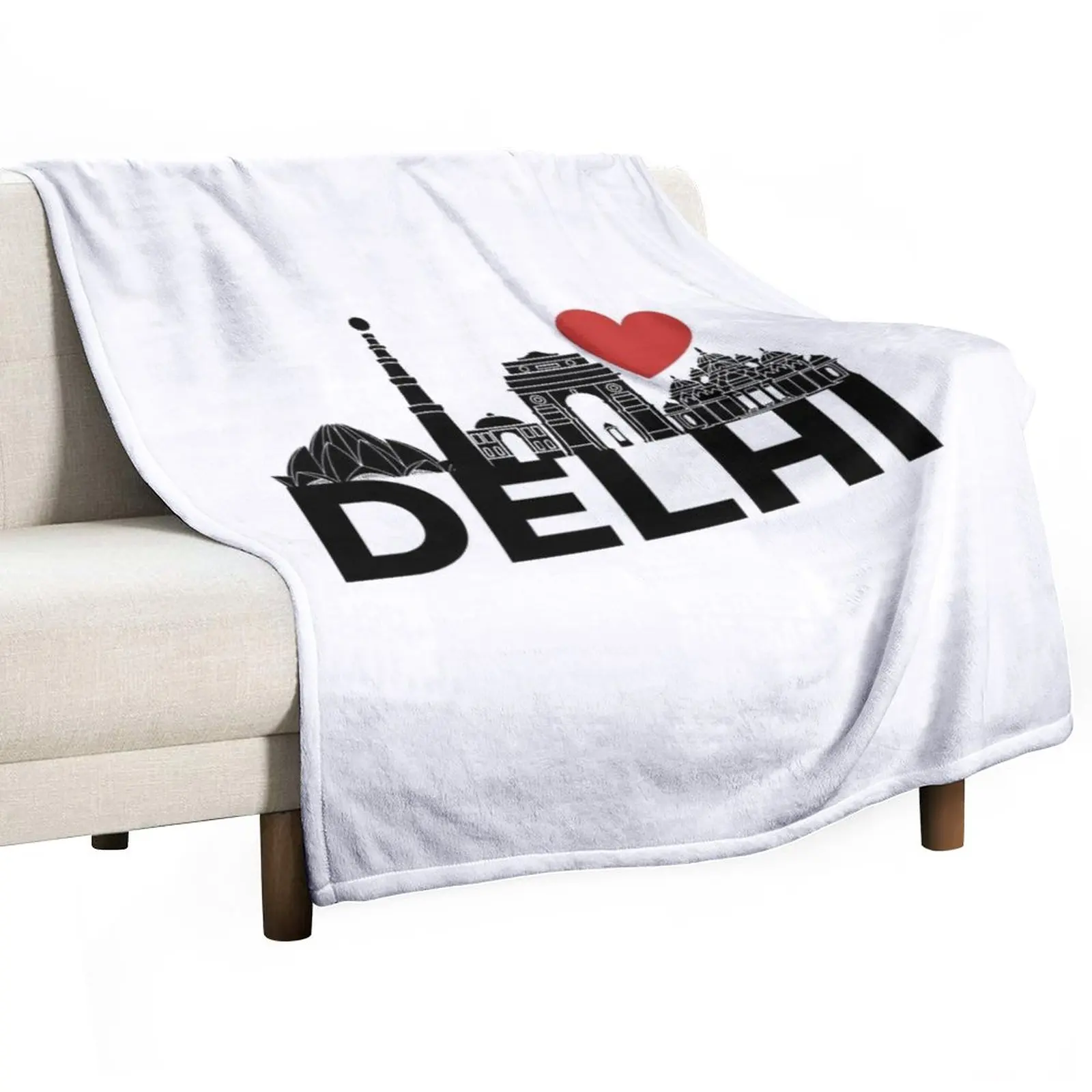 

New I love Delhi modern design Throw Blanket Winter bed blankets For Sofa anime