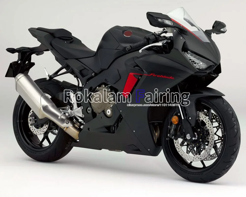 

Комплект обтекателей (литье под давлением) для Honda CBR1000RR 2017 2018 2019 CBR1000 RR 17 18 19 CBR 1000RR, матовый черный послепродажный абс