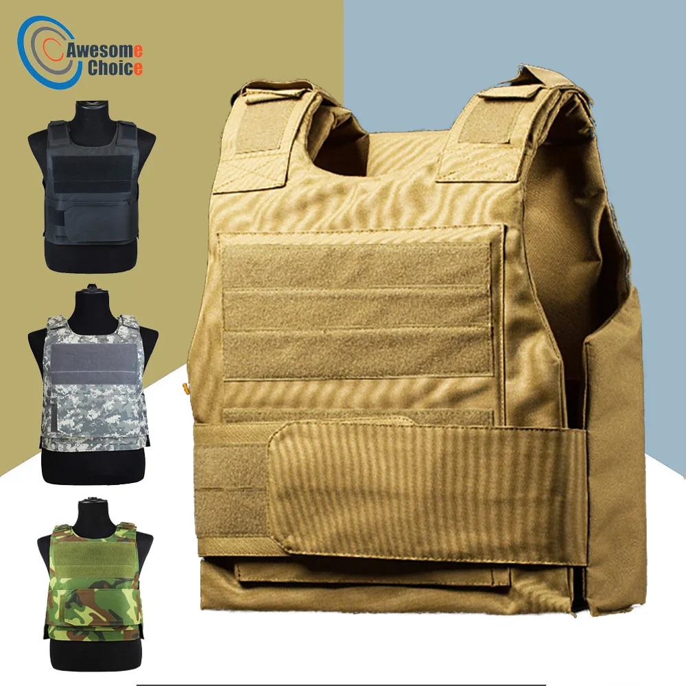 Security Guard Antistab Tactical Vest With Two Foam Plate Military